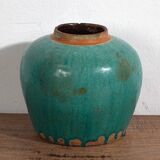 Antique turquoise green vase (circa 1820) #44