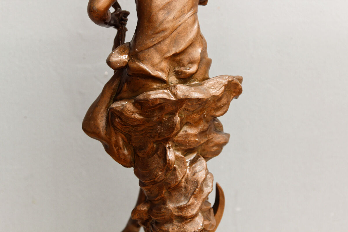 Lamp foot signed Auguste Moreau