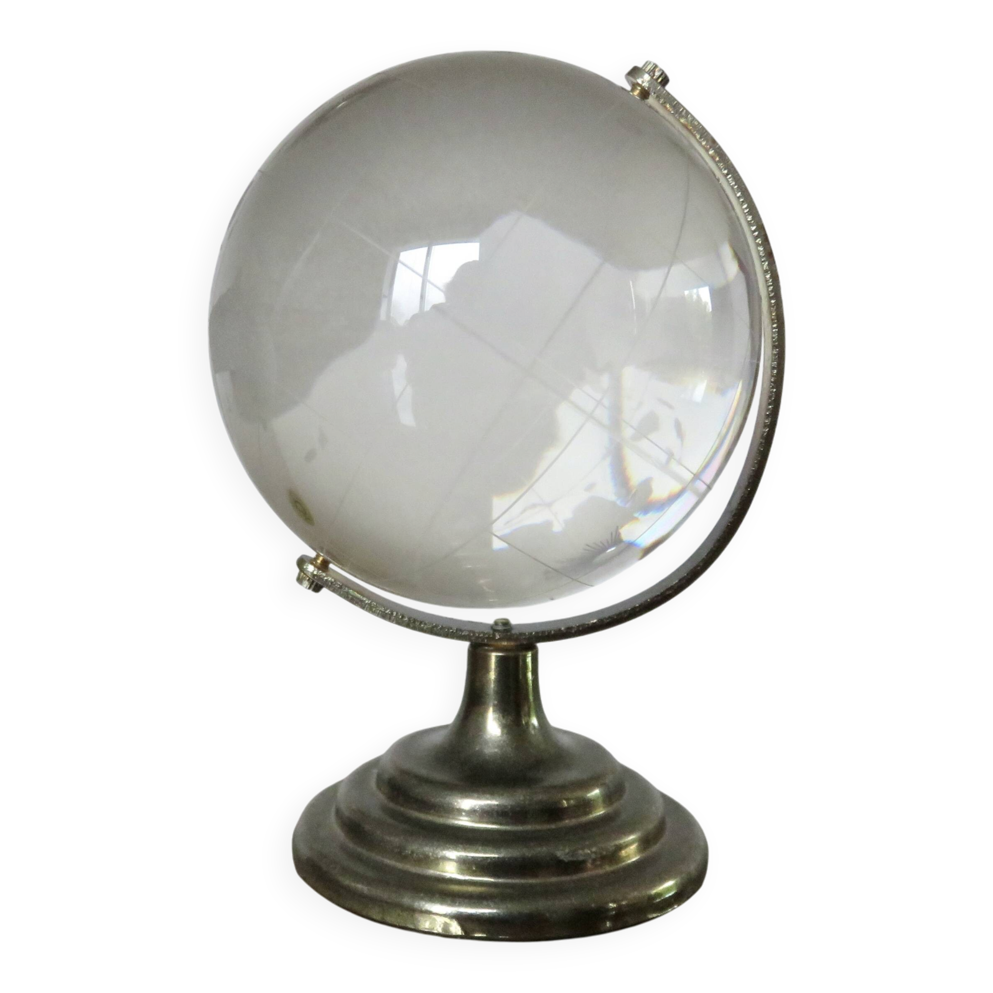 Small crystal globe, 1970s