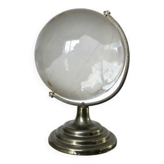 Small crystal globe, 1970s