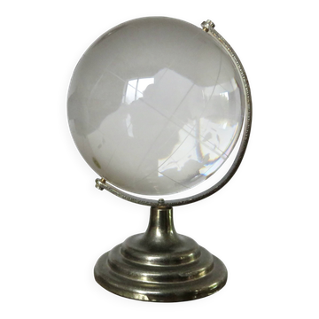 Small crystal globe, 1970s
