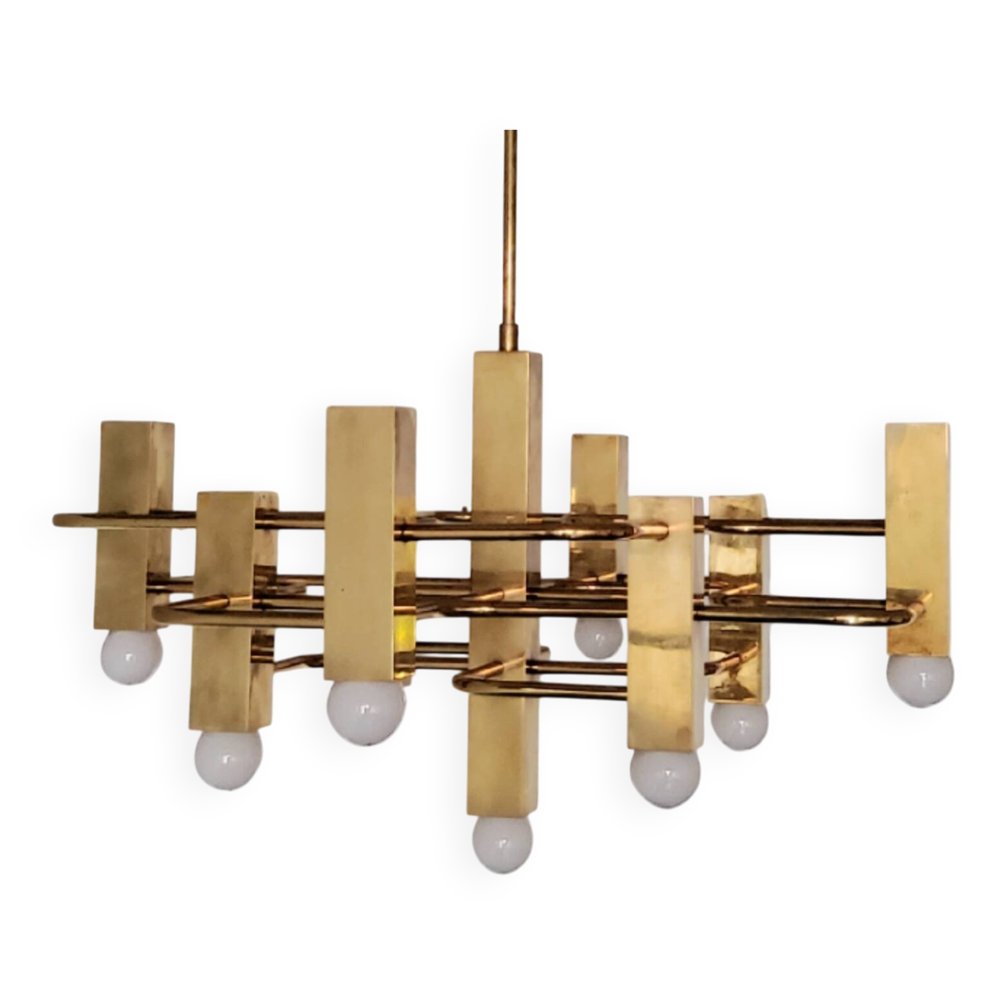 Gaetano Sciolari chandelier, Boulanger from the 70s