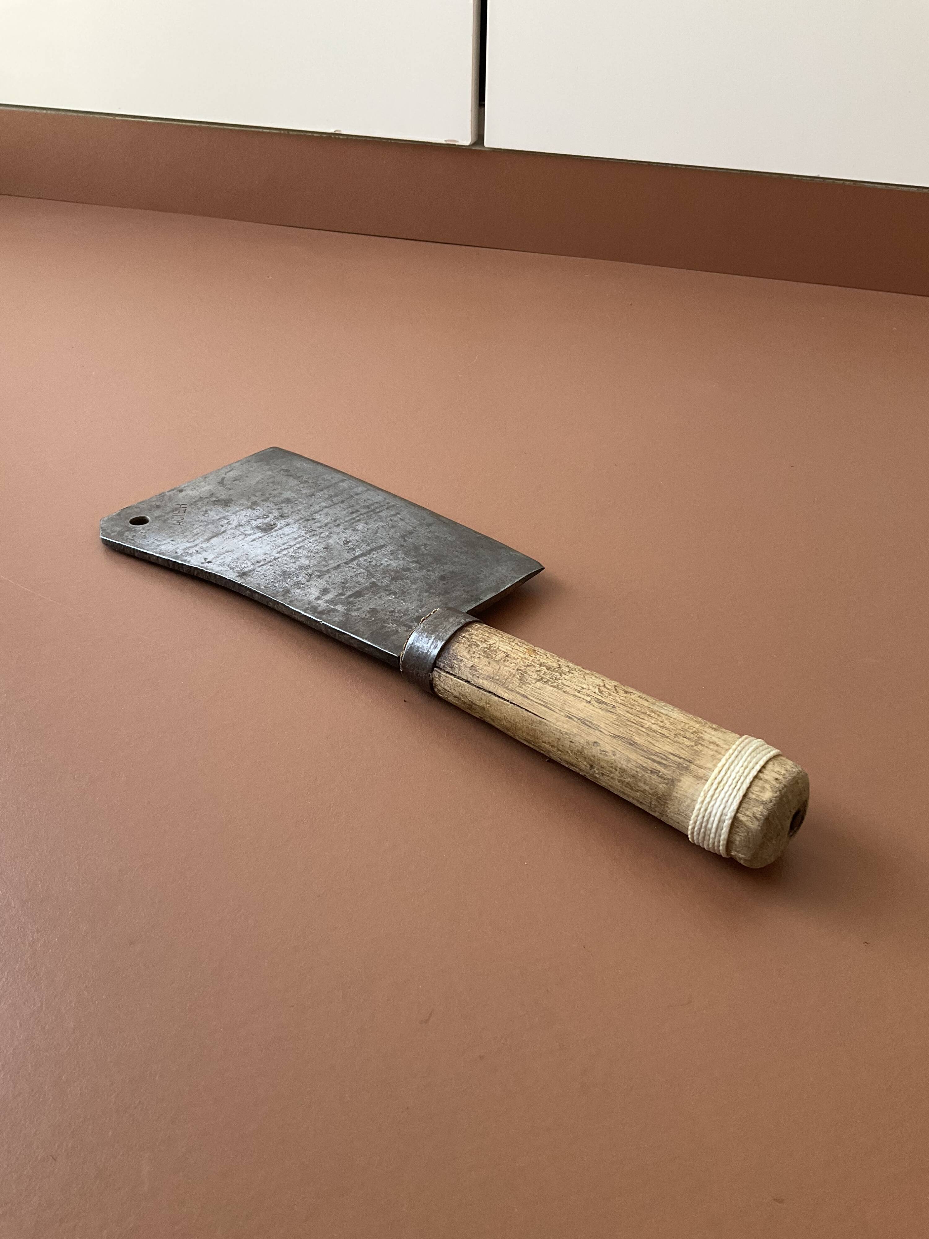 Old butcher's cleaver