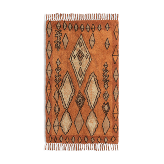 Tapis berbere 150 x 200 cm orange motifs colorés