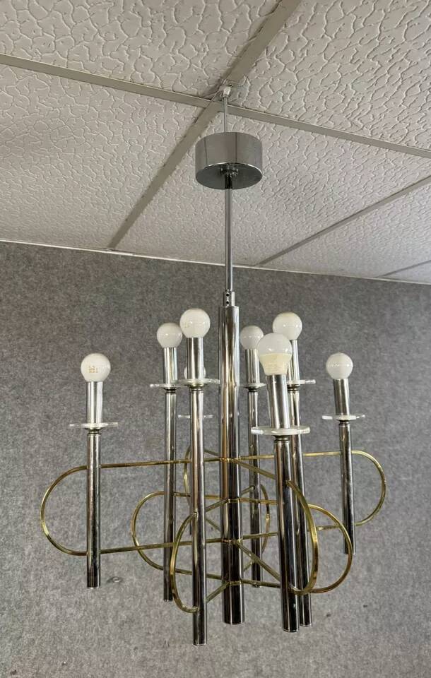 Sciolari (20th century): chandelier with eight lights