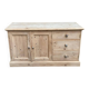 Interior's English chest of drawers renovated in solid wood 1980