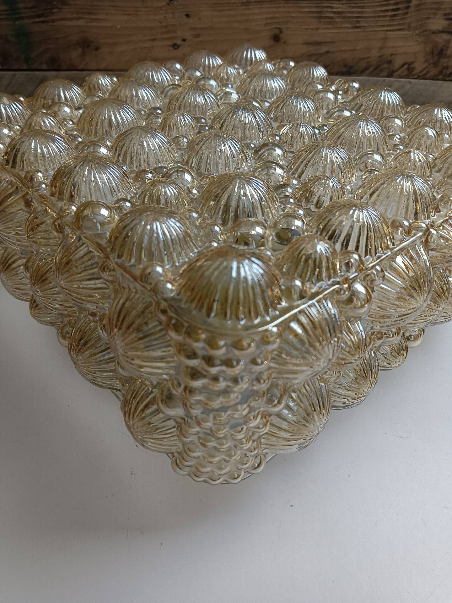 Luminaire verre et support à électrifier