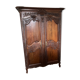 Beautiful and ancient Norman wedding wardrobe, richly carved