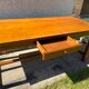 Dining farm table for 8 people in solid oak with 1 drawer 1950 200x85x79cm