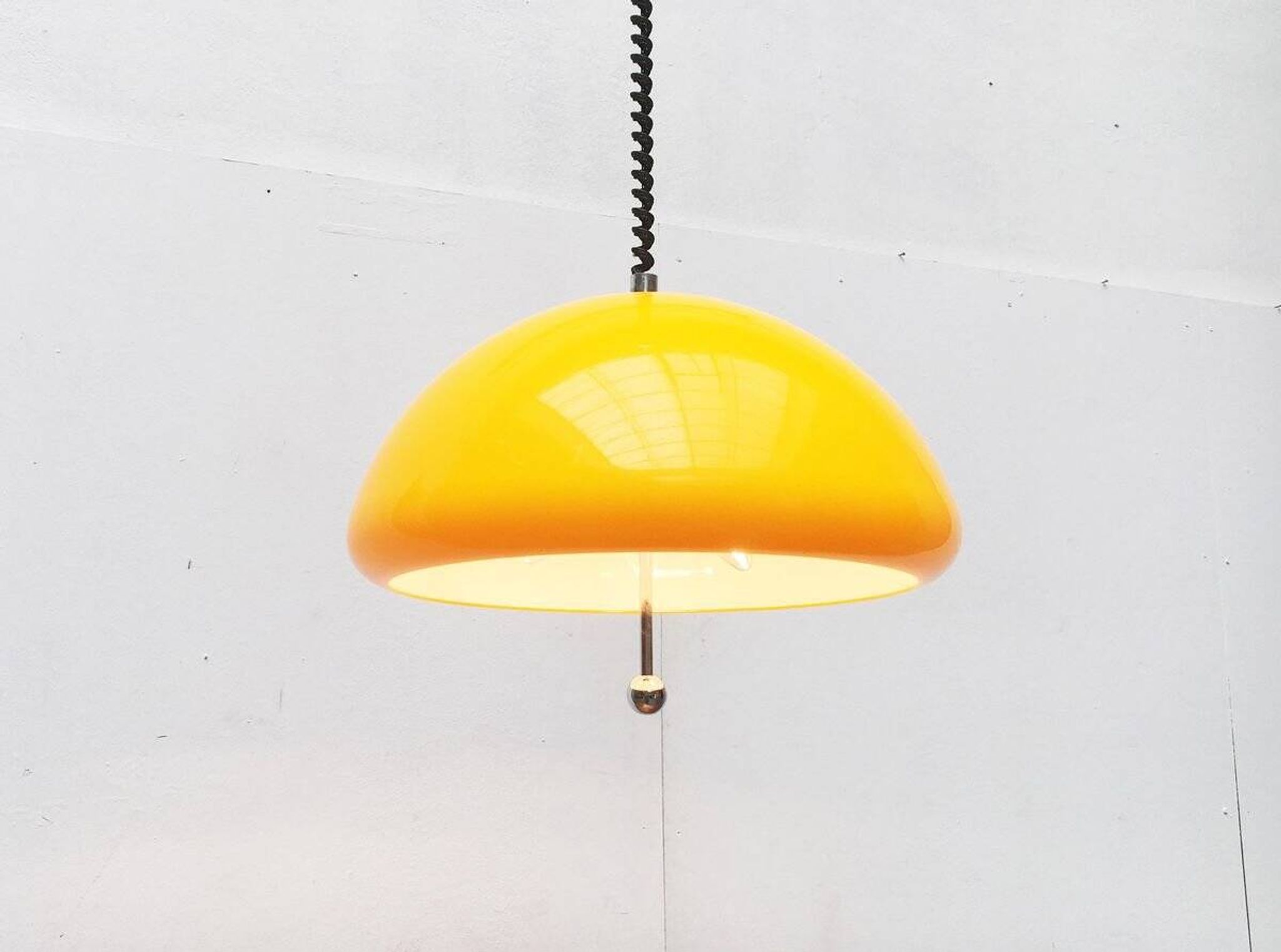 Lampe suspendue Space Age Cabras par Luigi Massoni pour Guzzini