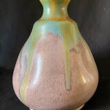 Vase en grès flammé piriforme signé Alfred Lebret (1871-1955) cf. Aure