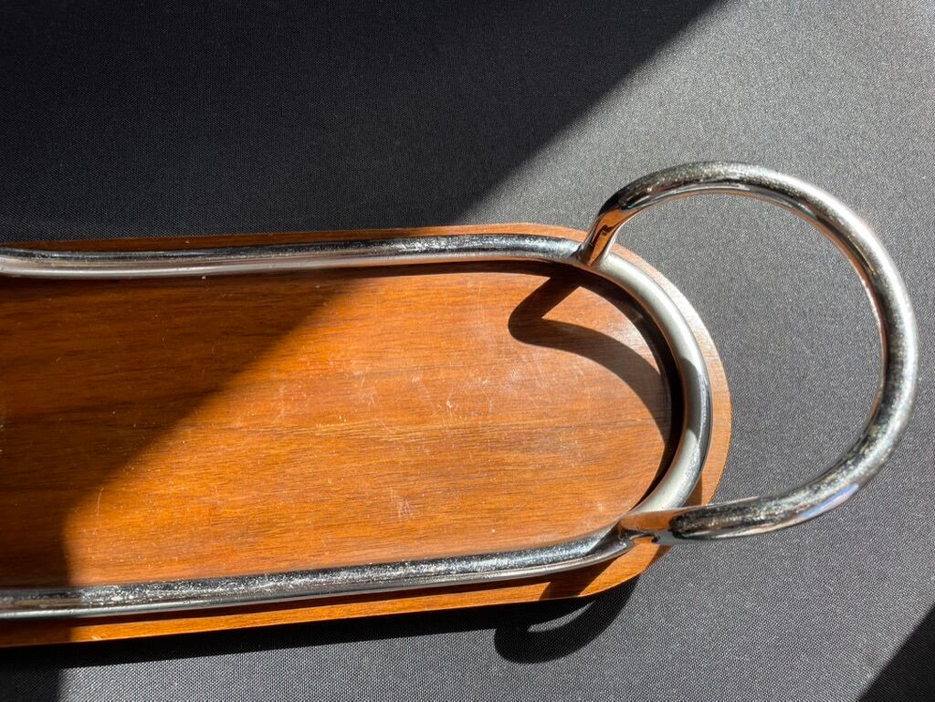 Liquor cabaret - Art Deco - Blown and cut crystal, mahogany or ebony macassar and stainless steel