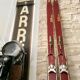 Paire de ski vintage en bois