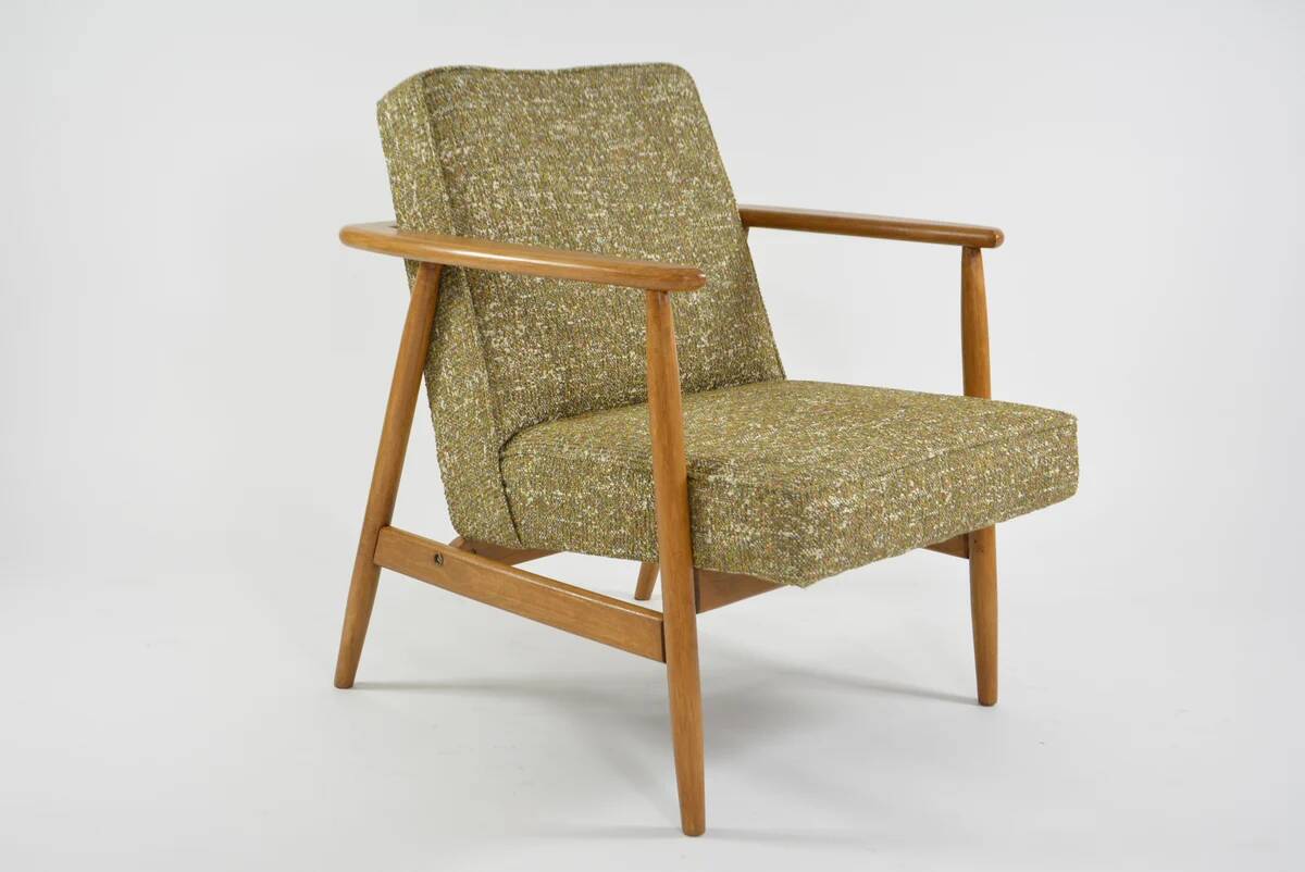 Green mottled Z armchair