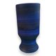 Georges Cueille Blue Vase with Rotating Decor