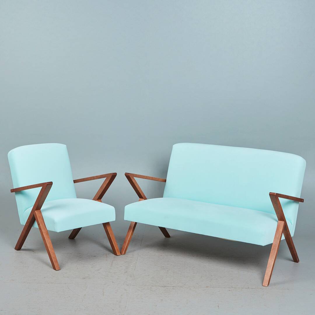 Vintage model z armchair in the style of Paul Jensen 1960 Sweden