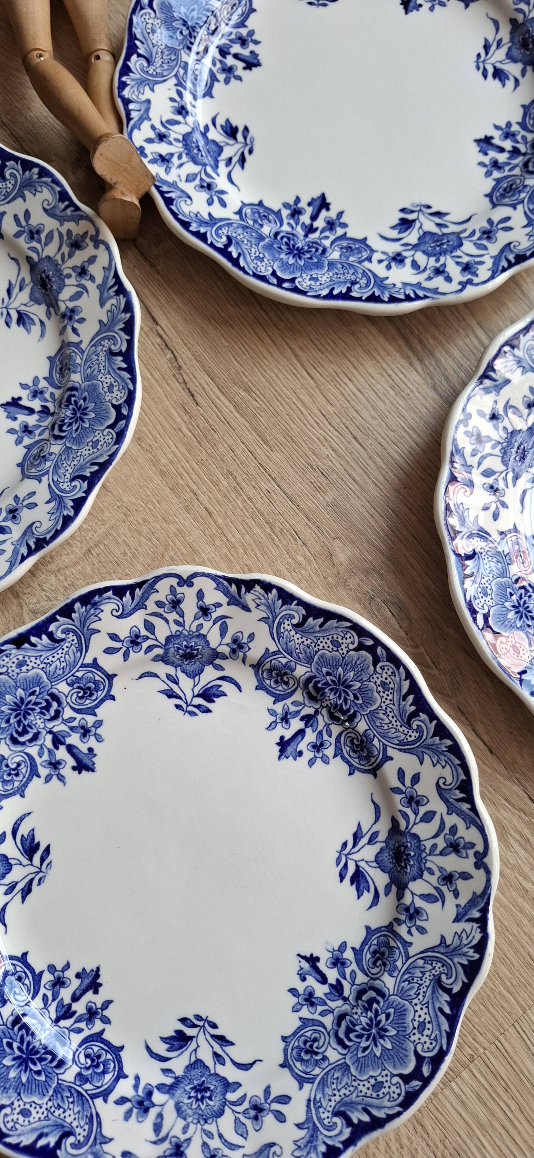 Set 6 assiettes plates Dordrecht 1920