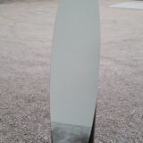 Vintage psyche mirror on foot 1980