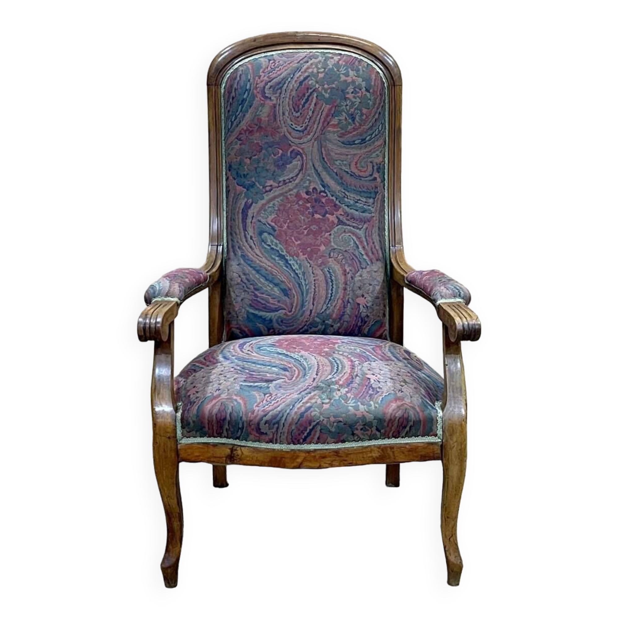 1930s Voltaire armchair in walnut