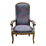 Voltaire armchair from the 1930s in walnut