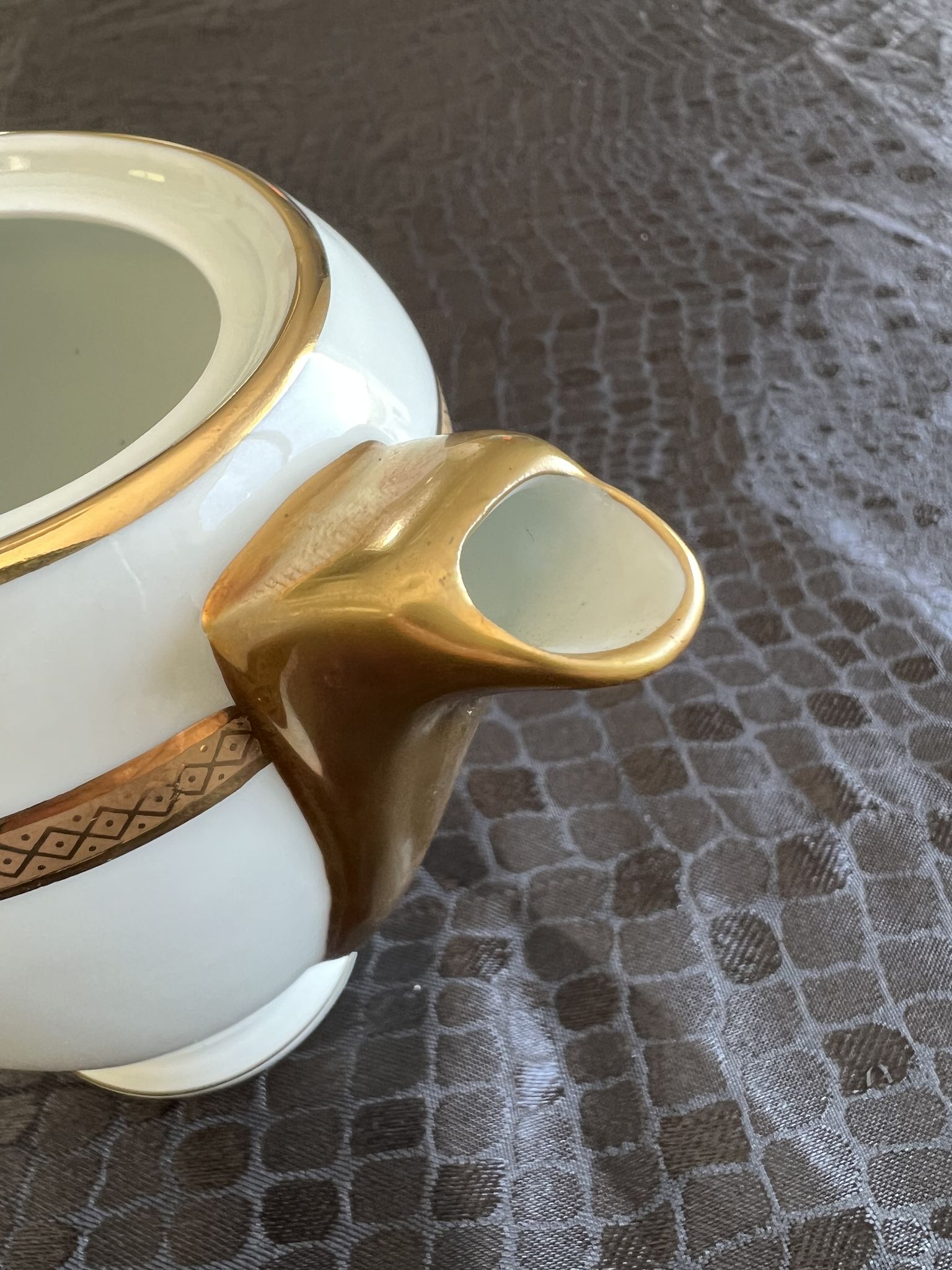 Sugar bowl, milk jug and teapot set