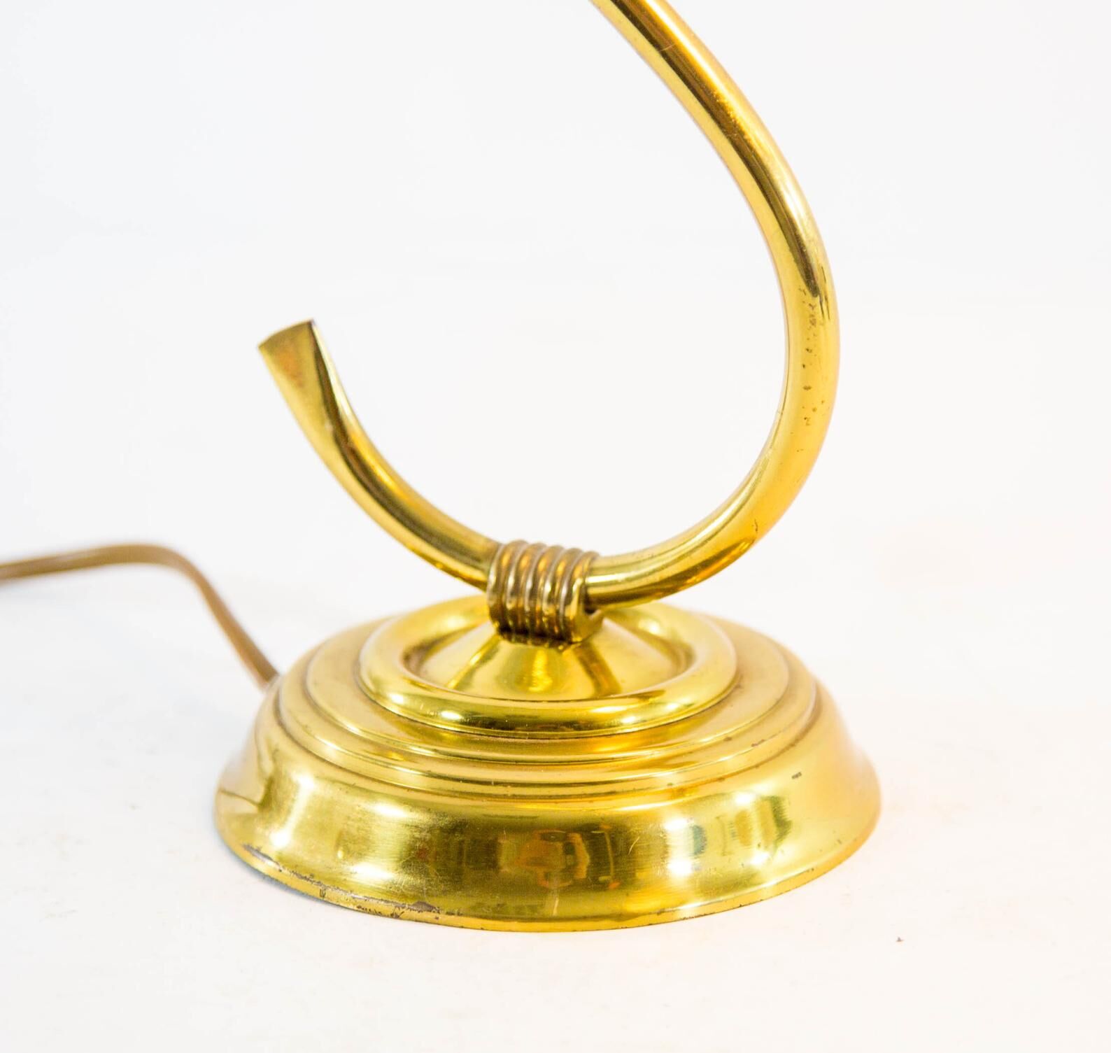 Murano glass lampshade table lampshade and brass base