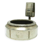 AAT Matchstick Holder with Ashtray, Art Nouveau, Silver-plated Brass, Austria, early 20th century