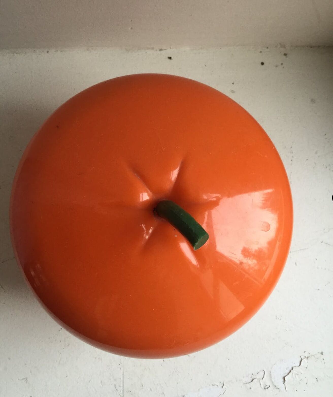 Orange ice bucket 60s