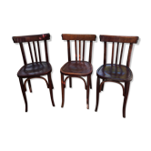 Set of three bistro chairs