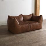 Le Bambole sofa in buffalo leather by Mario Bellini for B&B Italia, 1970s