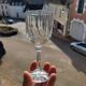 Service 18 wine glasses - art deco champagne flutes