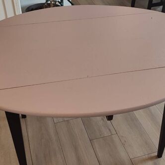 Table ancienne restauree a volets a 4 pieds