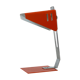 Vintage Italian orange metal desk lamp from 1970