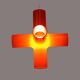 Suspension Jan Melis & Ben Oostrum pour Dark - Modèle « Crosslight » - Années 90, Pays-Bas