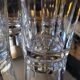 Set of 6 vintage faceted whisky glasses from the 70s-80s