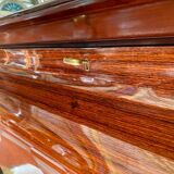 Midcentury Modern Big Mahogany Sideboard,  Osvaldo Borsani style , Italy 1950 's