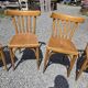 6 Luterma curved wooden bistro chairs