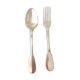 Cuillère et fourchette en métal argenté nickelide 1868