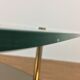 Double tray coffee table glass and gold metal 50s