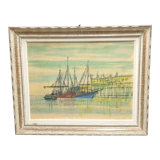 Tableau ancien Marine