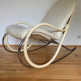 Vintage Swiss rocking chair by Paul Tuttle for Strässle, 1970s