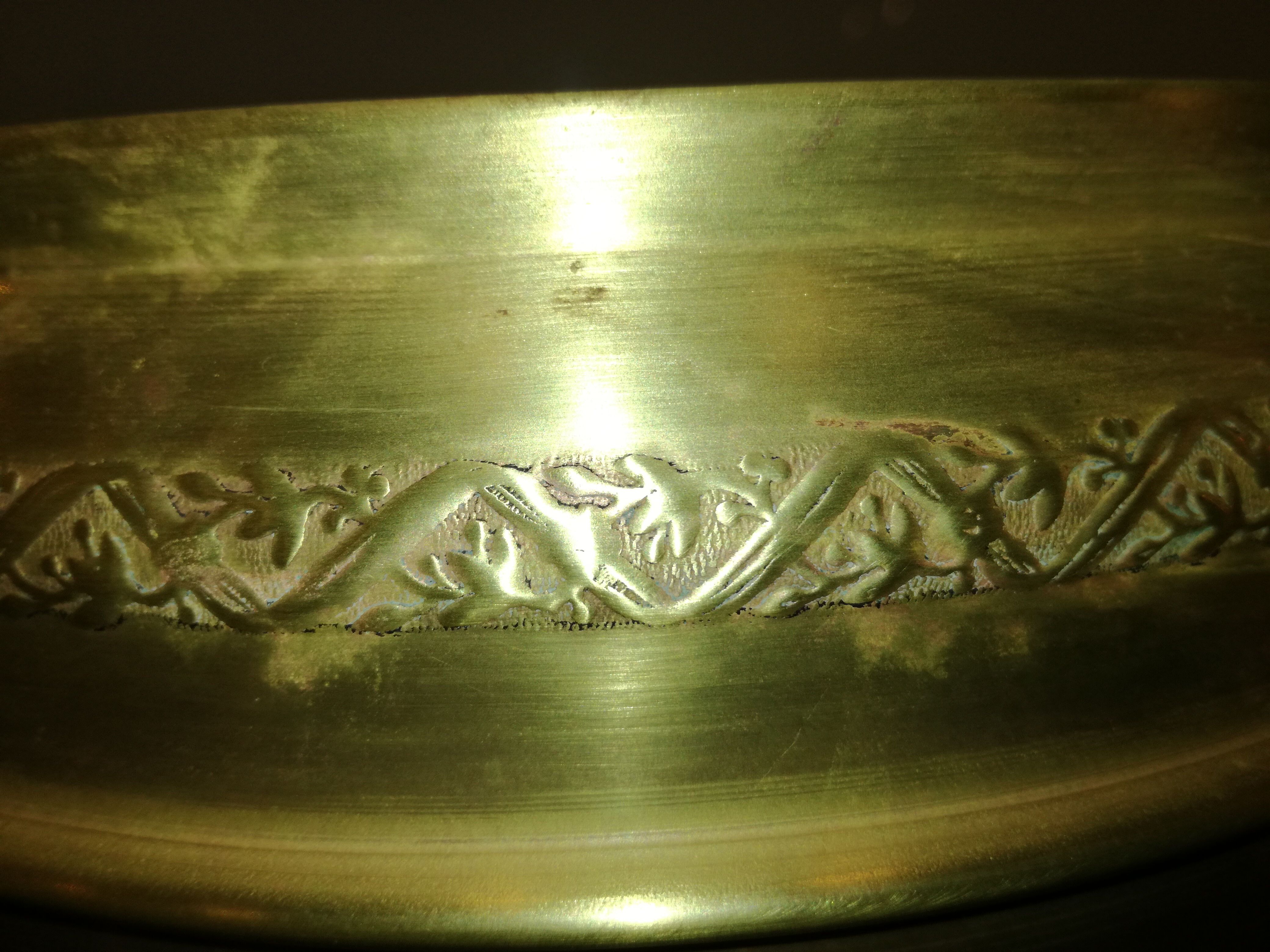 Brass pot cover