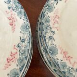 Set of 7 Longwy Art Nouveau plates