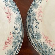 Lot de 7 assiettes Longwy Art nouveau