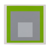 Josef ALBERS: Homage to the Square, White Marker - Colour Screen Print