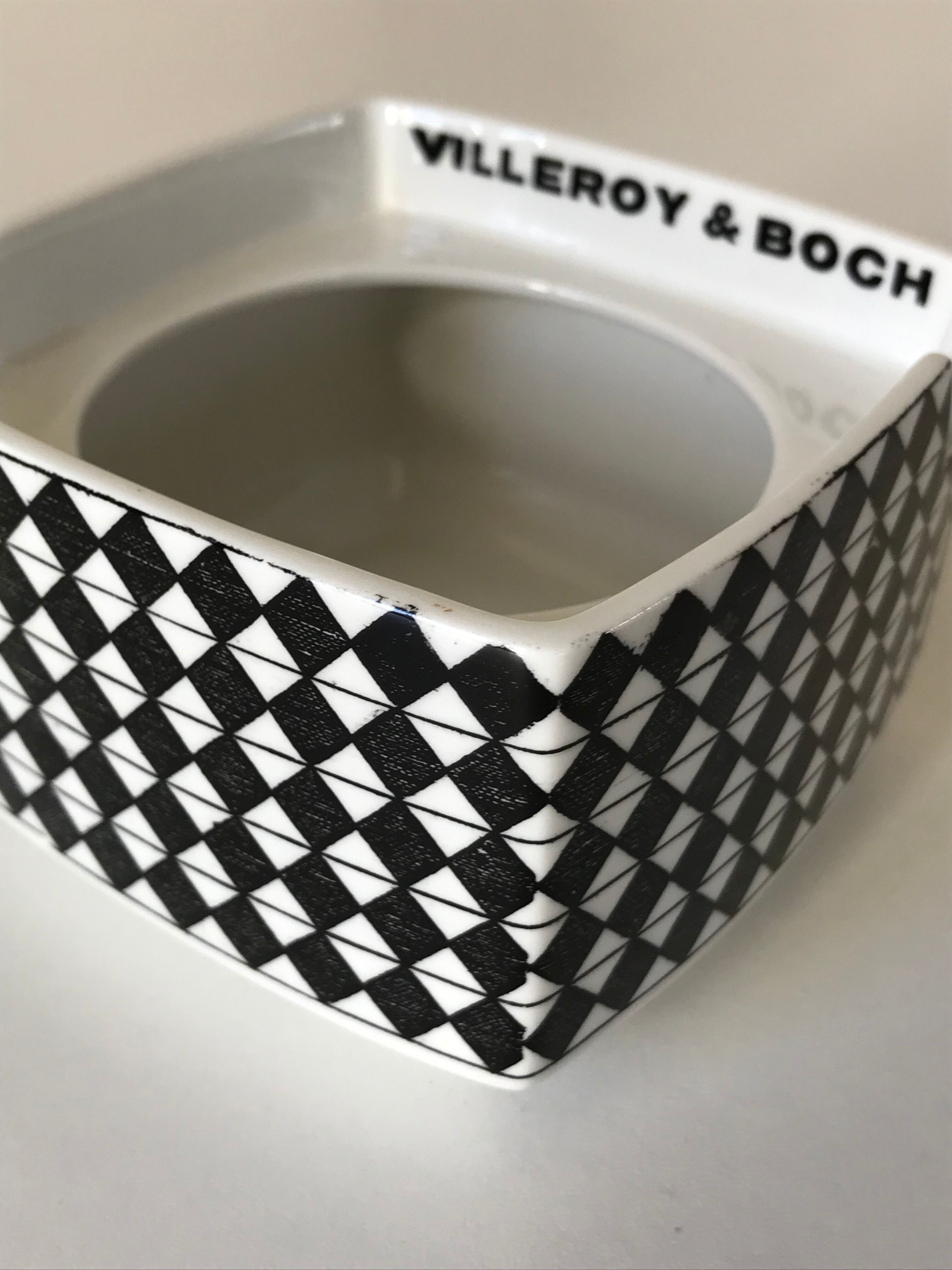 Vintage ceramic ashtray design villeroy and boch 70