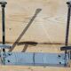 Nickel-plated brass coat rack