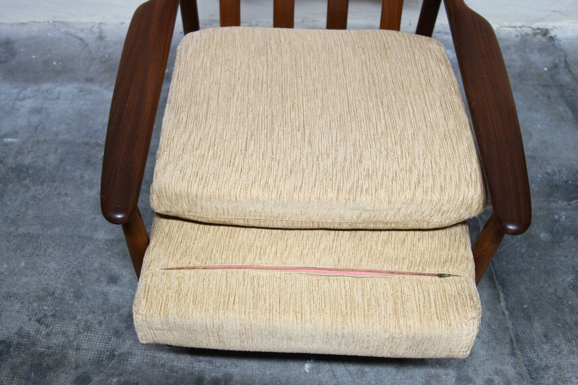 Pair of Scandinavian teak armchairs from the 60s