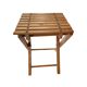 Folding wooden stool