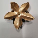 Bougeoir fleur en laiton